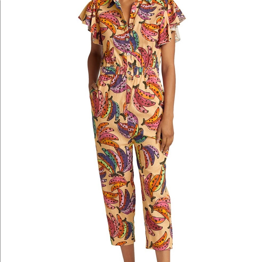 FARM Rio Banana Bunch Jumpsuit size Medium NWT